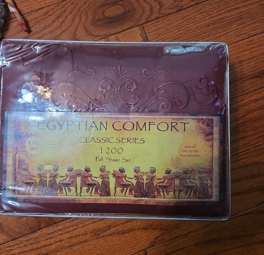 Egyptian Comfort Classic Series 1200 Full Sheet Set - Deep Burgundy